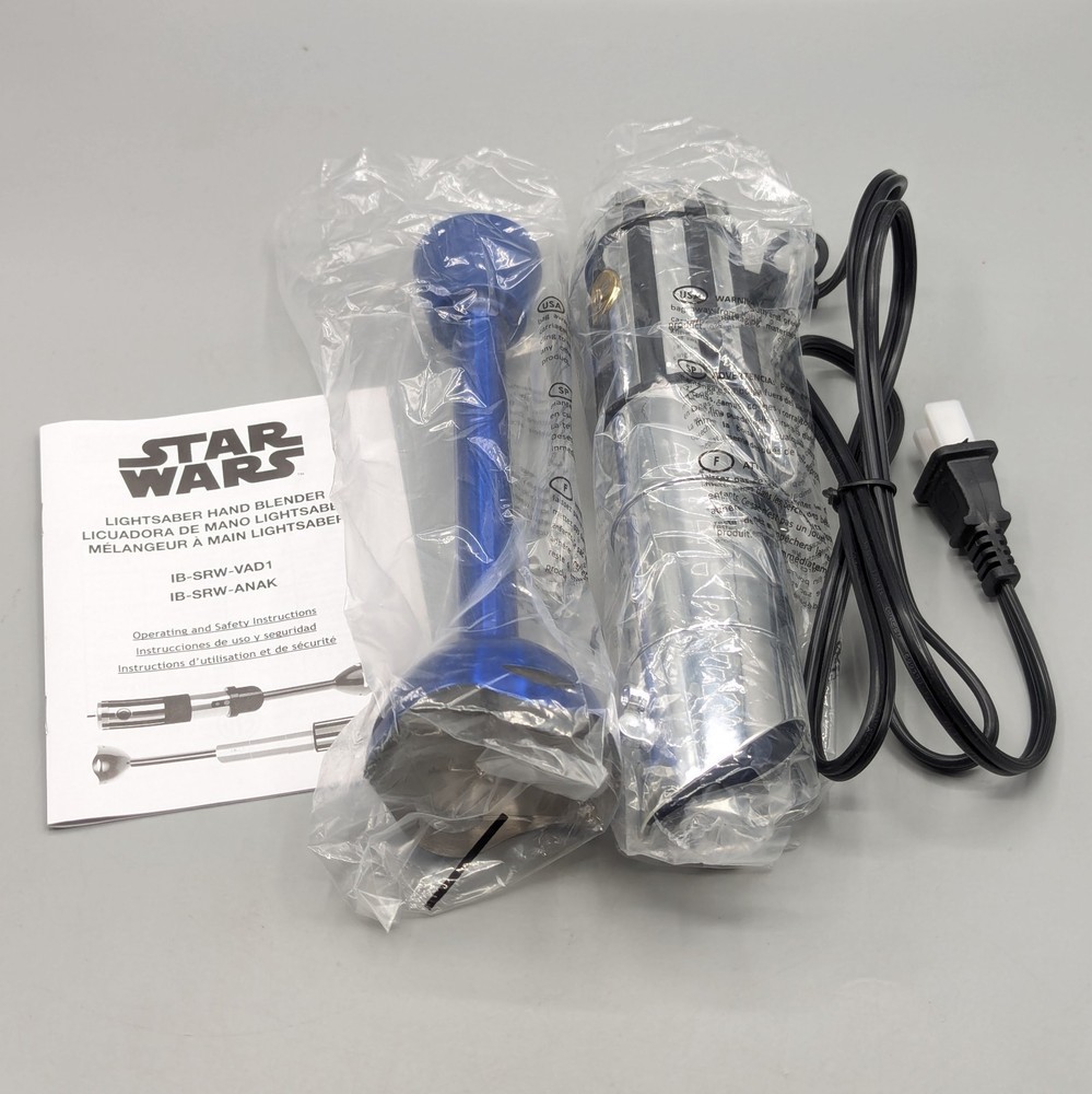 New Disney Star Wars Blue Lightsaber Variable Speed Hand Blender