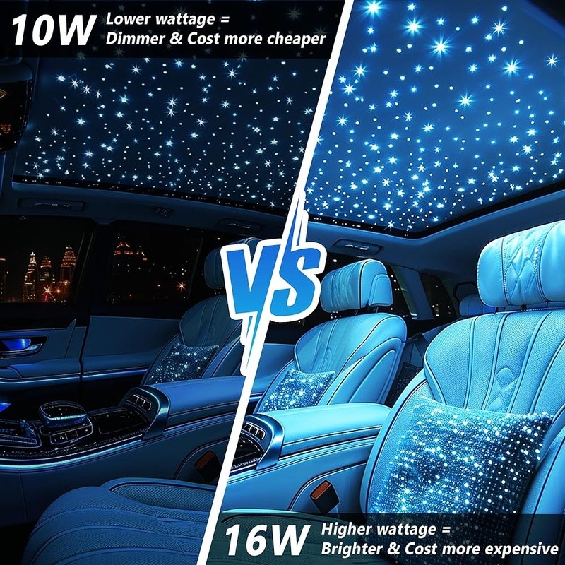 Starlight Headliner Kit 550pcs Bluetooth APP Remote Control Fiber Optic Light US