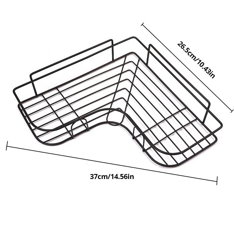 Shower Caddy Shelf Bathroom Corner Bath Storage Holder Organizer Triangular Rack