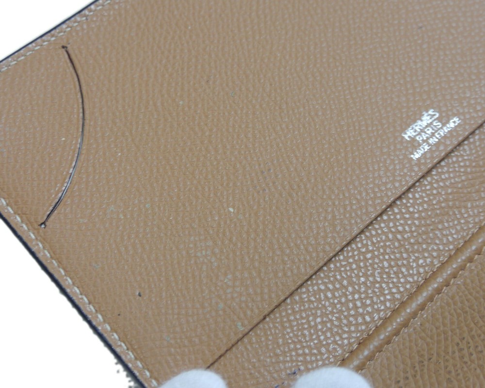 Authentic HERMES Notebook agenda Leather #8411