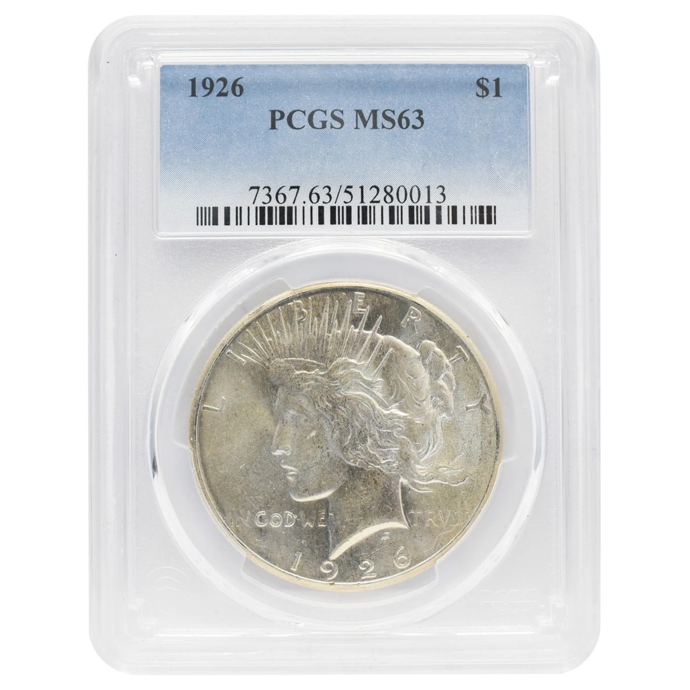 1926 Peace Dollar MS63 PCGS