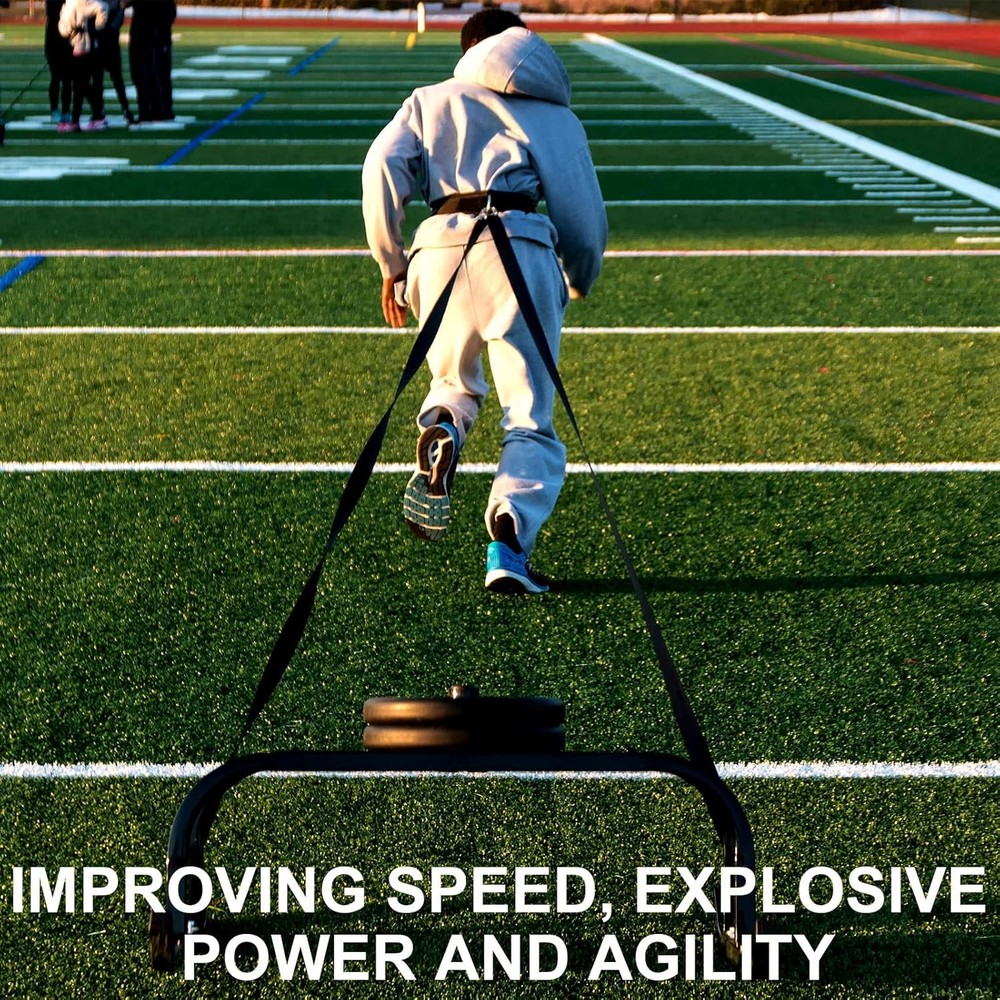 2 Pcs Weighted Sled Harness Strap Nylon Pull Resistance Attachment Sled