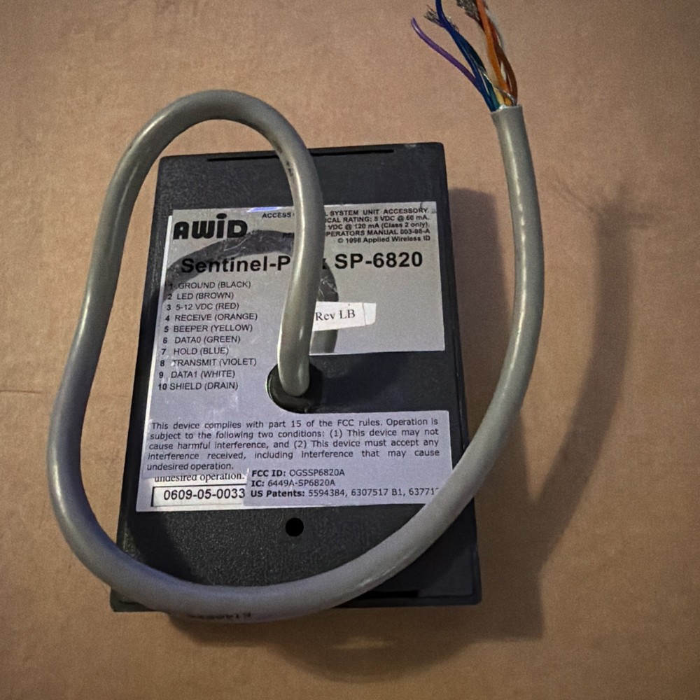 *AWID* SP-6820 Dark Gray Proximity Reader