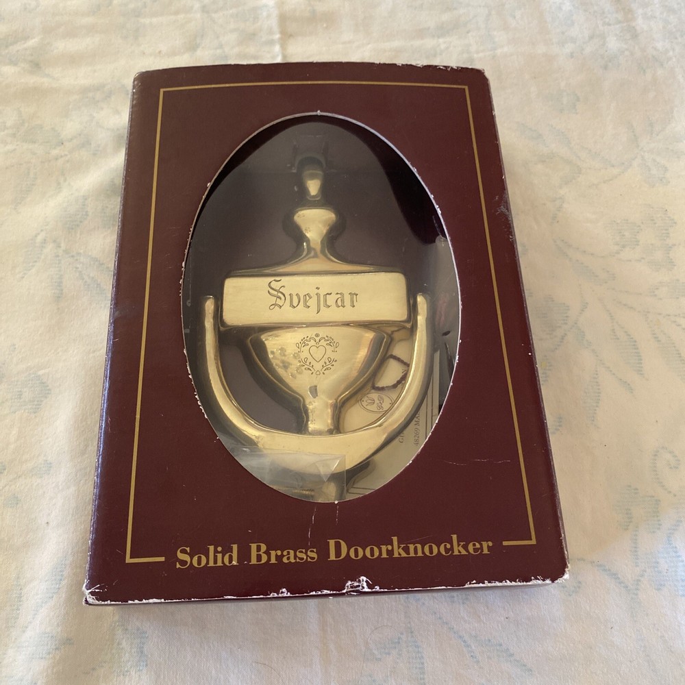 G and D Solid Brass Door Knocker Made In Spain