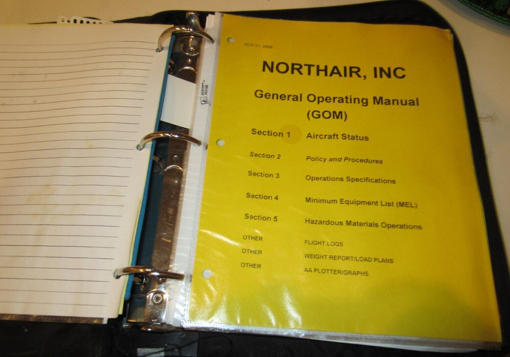 ORIGINAL GOM GENERAL OPERATING MANUAL OP SPECS GREAT FOR LEARNING BUSINESS
