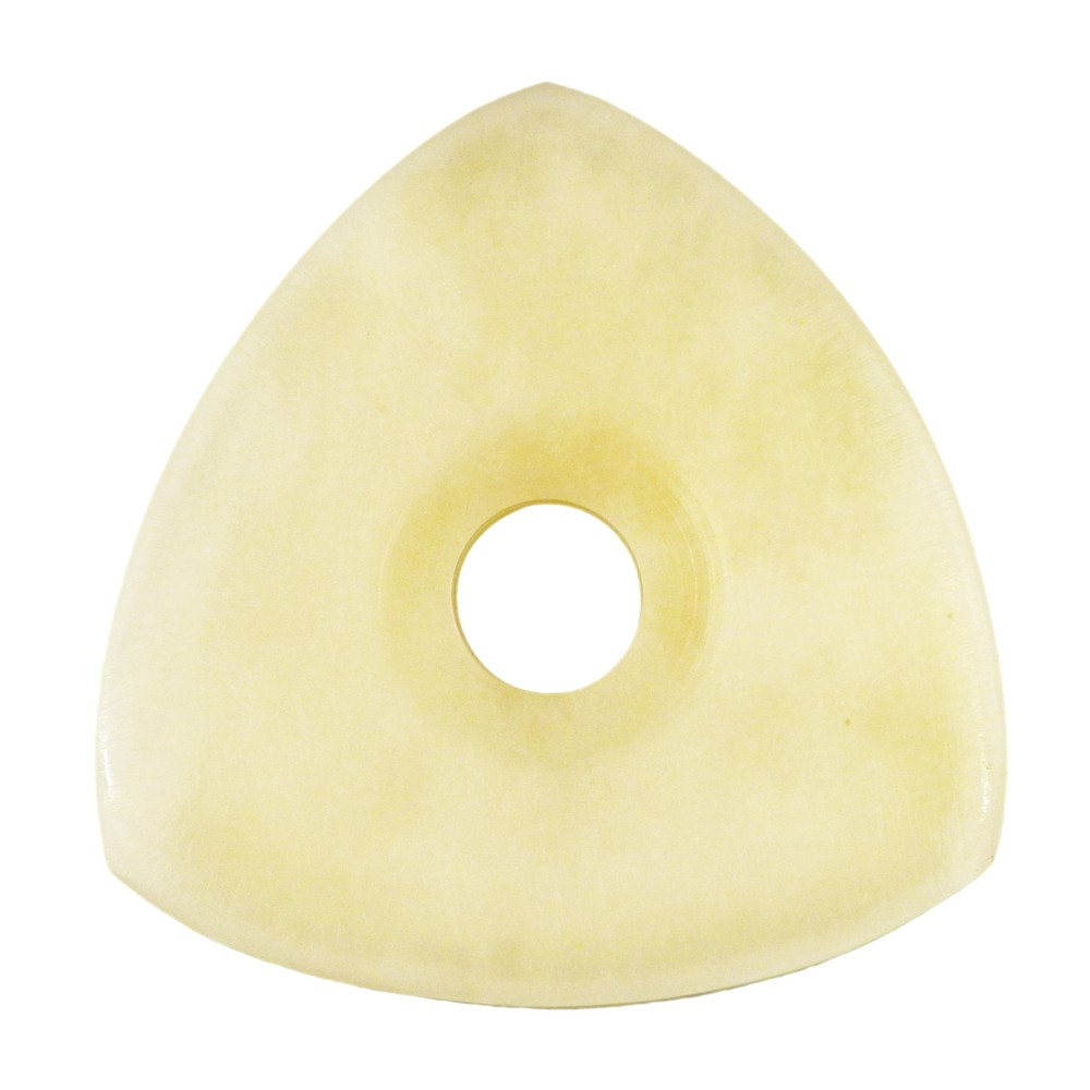 Camel Bone Guitar Pick - 4.0 mm - 346 With Grip Hole - Handmade Exotic Plectrum