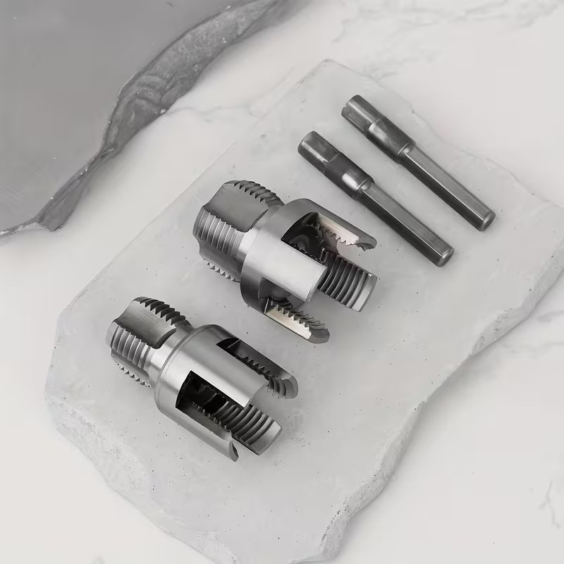 Integrated Internal & External Pipe Threading Tool For 1/2'' 3/4'' Water Pipe US