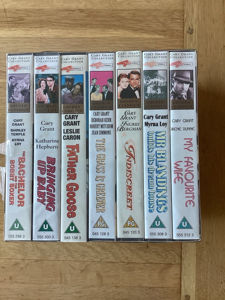 Gary Grant VHS Collection 7 In Total