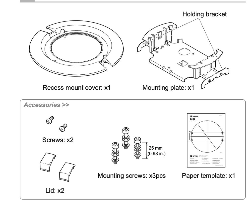OPTEX Redscan Min RLS-RB Bracket