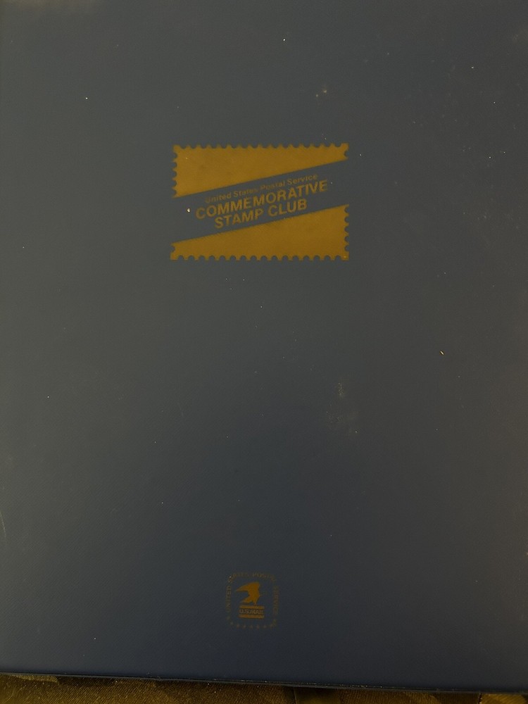 USPS Commemorative Stamp Club Binder W/ 23 Sheets Of Stamps