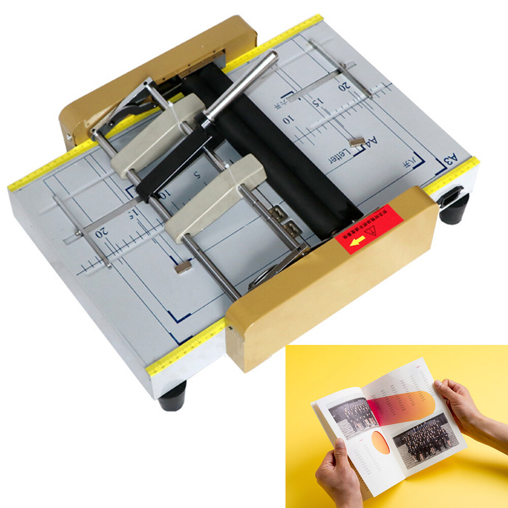 Booklet Folding Bookbinding Machine Book Paper Booklet Stapling Binder Stapler