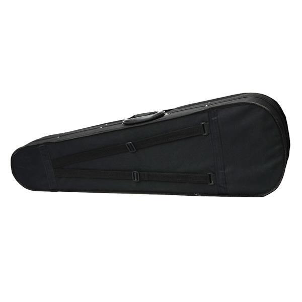 Durable Cloth Fluff Triangle Shape Case with Silver Gray Lining for 4/4 Violin.