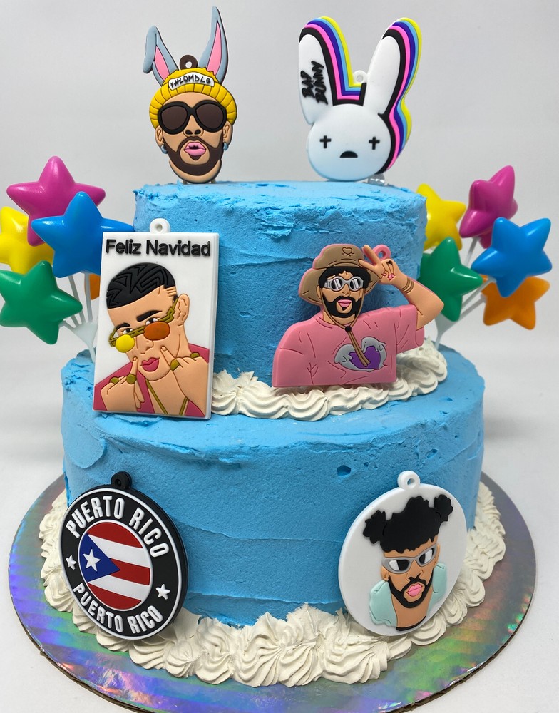 Bad Bunny Deluxe Cake Topper Set Brand New