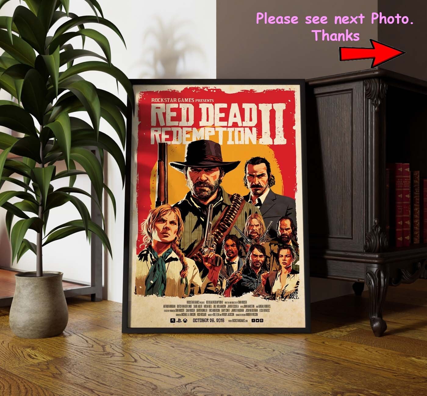 Red Dead Redemption 2 Poster, RDR 2 Poster, Video Game Poster
