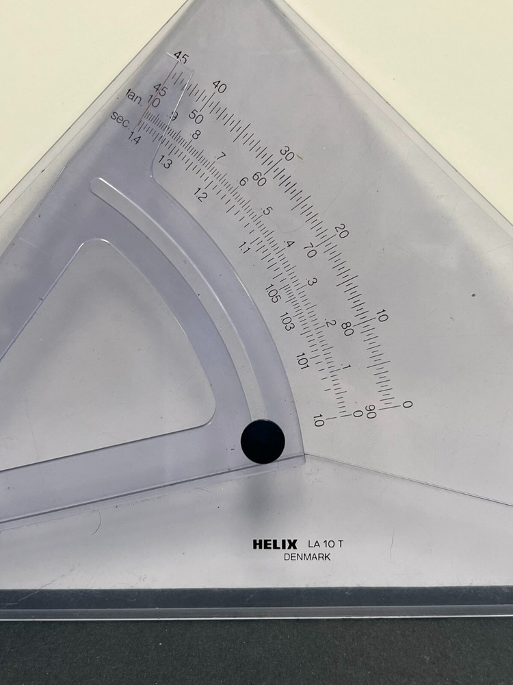 Helix LA 10 T Triangular Ruler