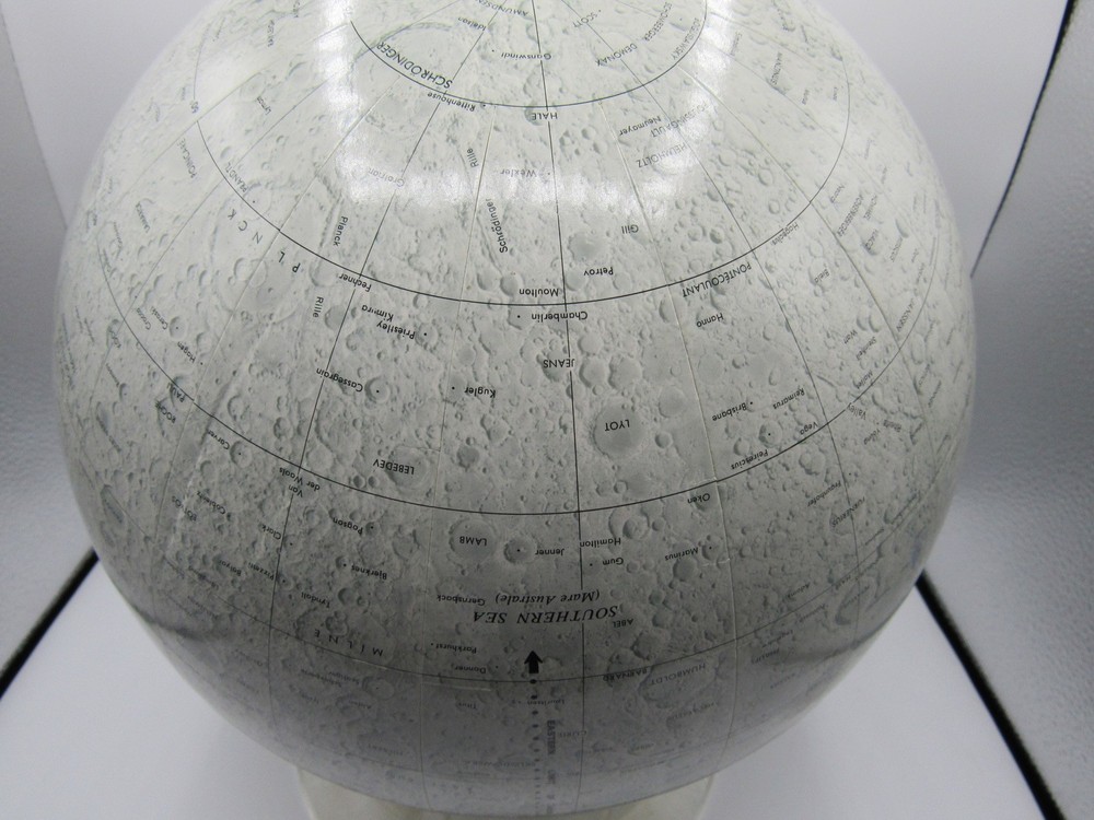 Vintage Replogle Lunar Globe 12” diameter sphere map moon