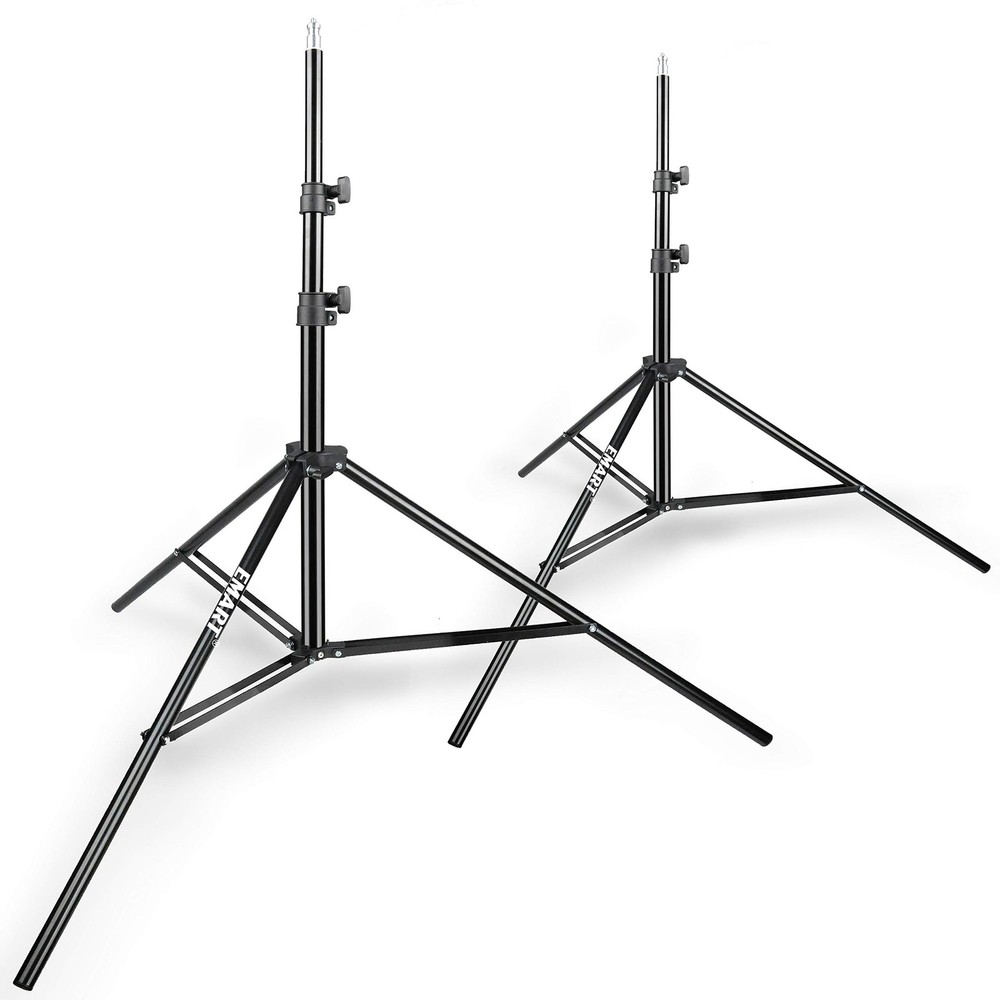 8.5 Ft Photography Light Stand Tripod - 2 Pack for Flash, Softbox, Strobe