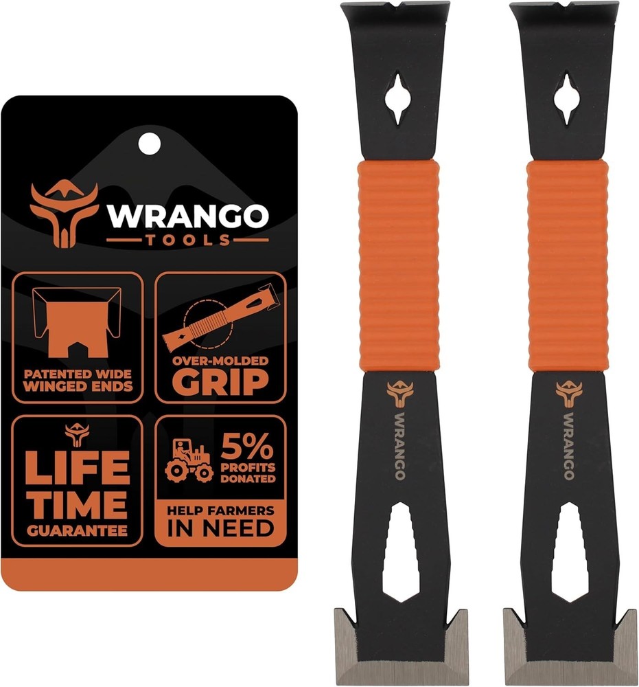 Multi-Functional 9.5" Pry Bar Set - Patented Wing Design & Lifetime