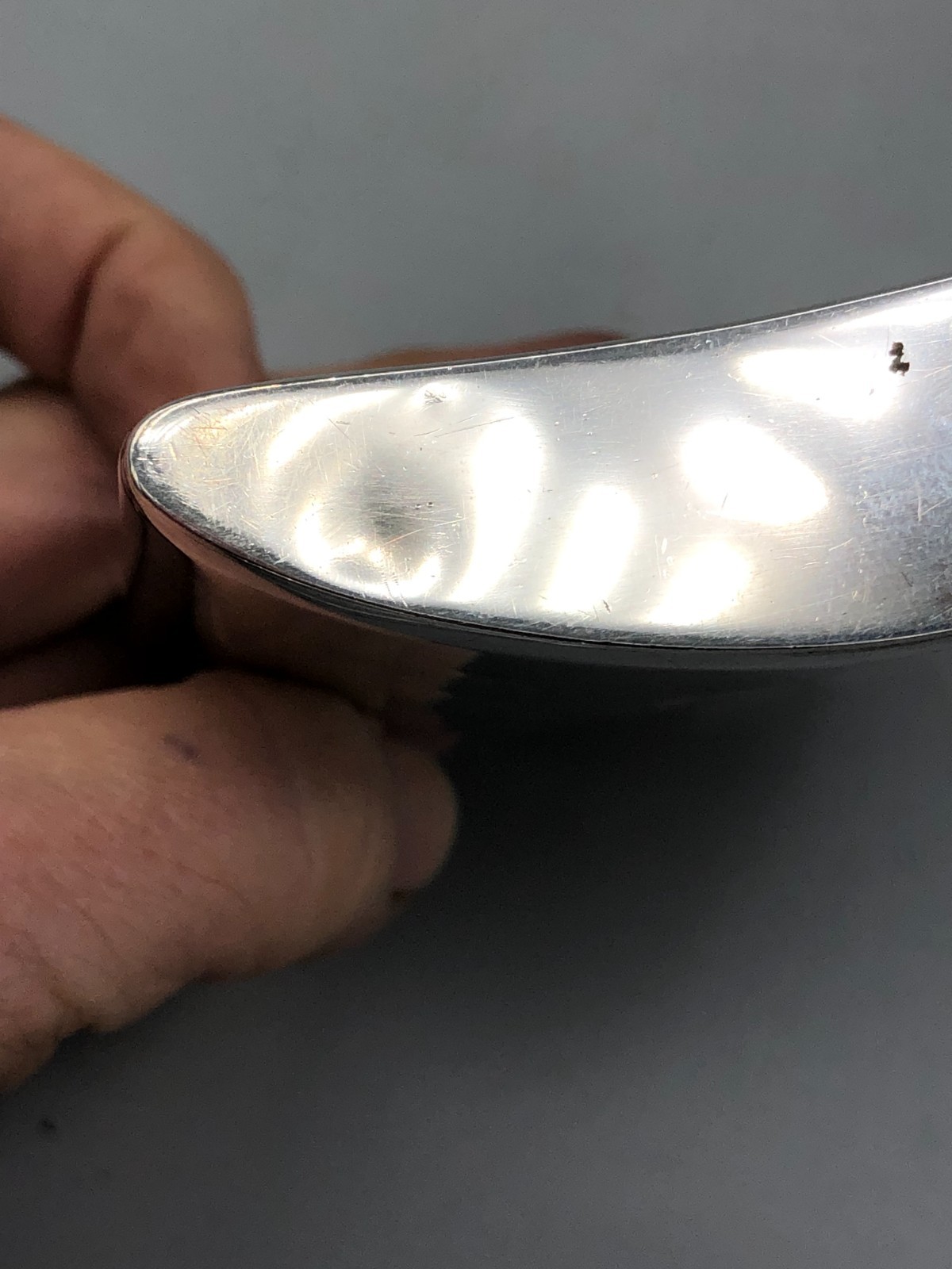 Beautiful antique Sterling Silver Flask 4 5/8" x 3", English hallmarks