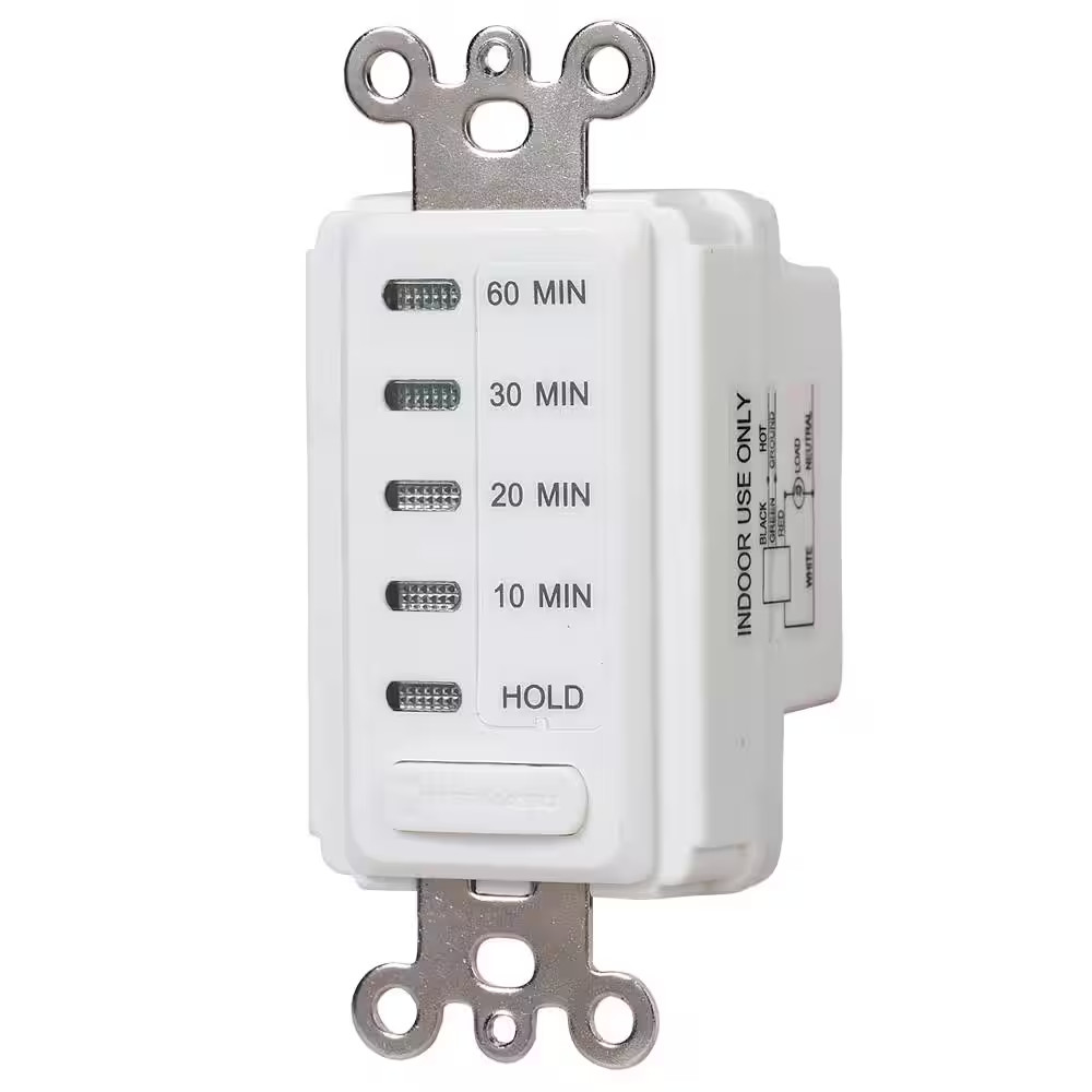 15 Amp In-Wall Digital Auto Shut-Off Timer