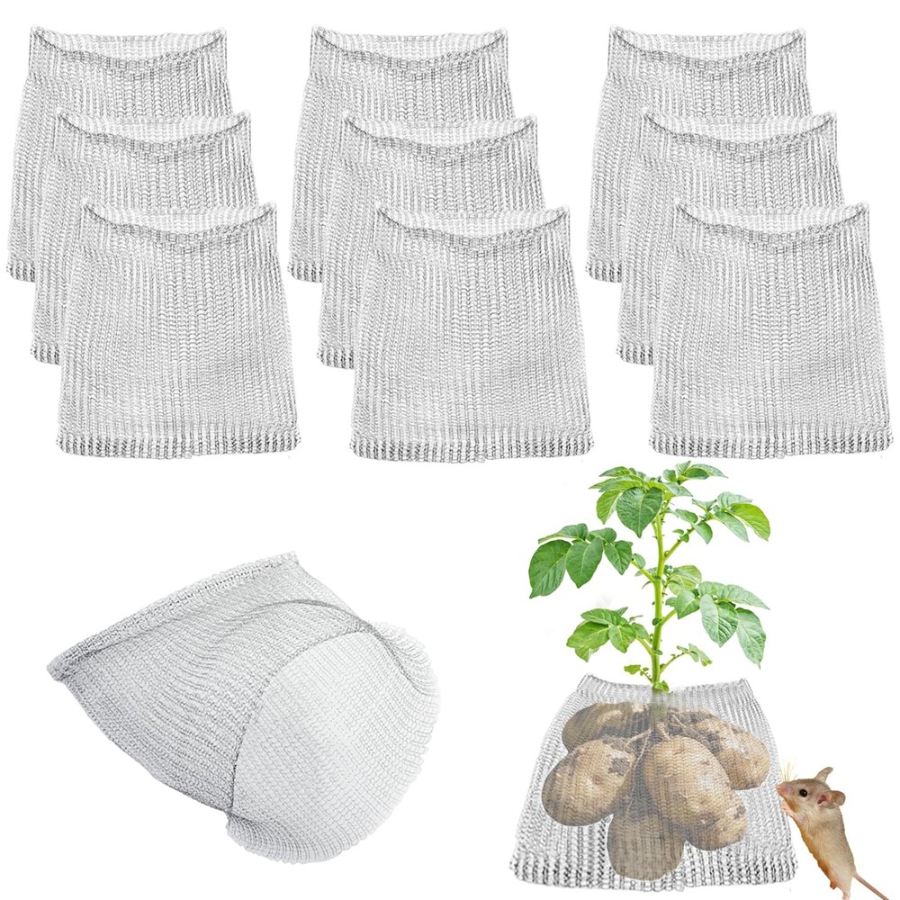 10 Pack Gopher Baskets, 5 Gallon Root Protector Guard Basket for Plants (18x1...