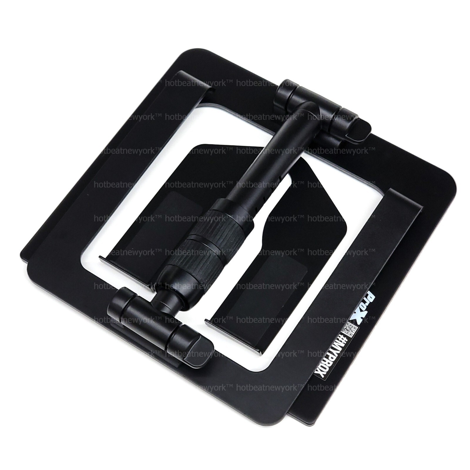 ProX T-LPS900BLK Folding DJ Studio Sturdy Laptop Stand w Adjustable Height Tilt