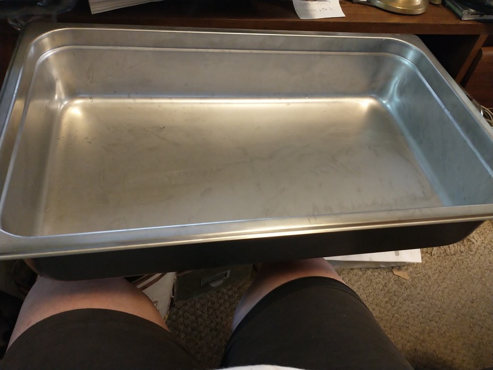 Winco SPJL-104 Full Size Steam Table Pan, 4" Deep