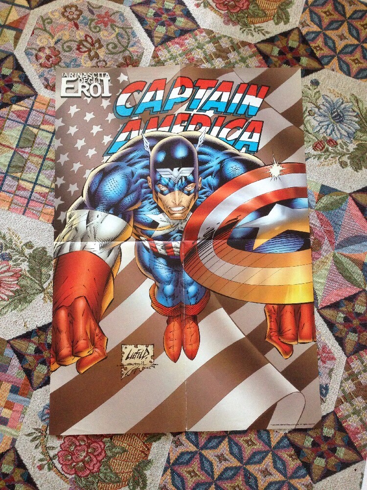Captain America Marvel 1997 Poster Great
