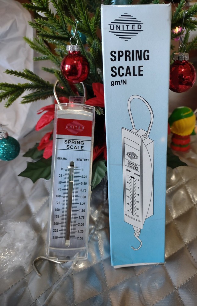 UNITED hanging spring scale 250 GRAMS 2.5 NEWTONS