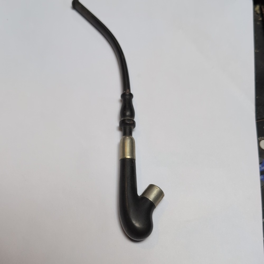 vintage unique Spigot pipe featuring a sterling silver mount.