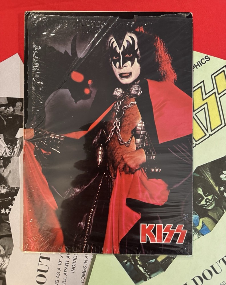 KISS ✨ RARE 1978 AUCOIN MARATHON GRAPHICS FOLD OUT SUPERPOSTER ✨ STILL SEALED! ✨
