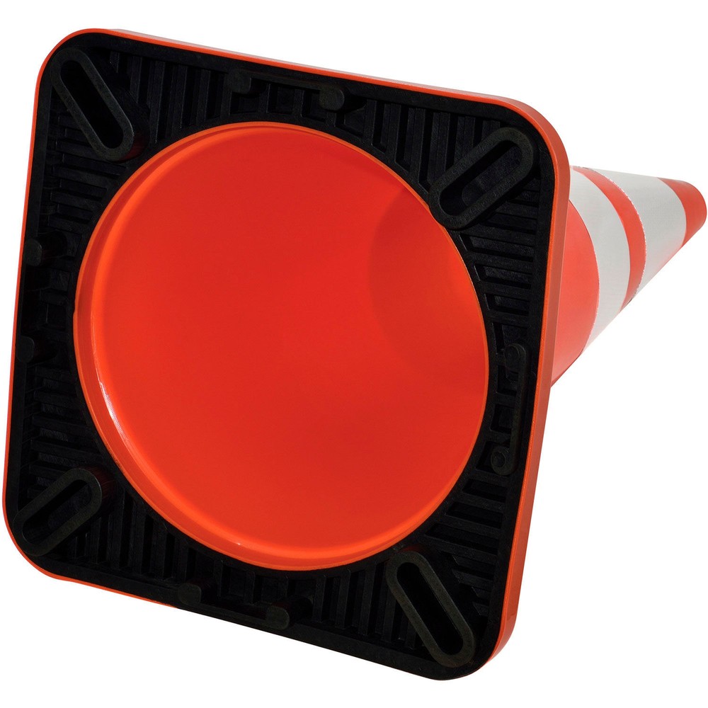 28" Reflective Traffic Cone Solid Orange Base 7 lbs
