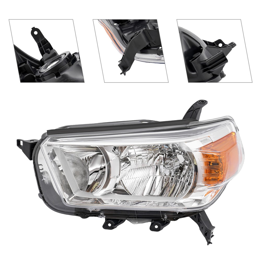 For 2010-11 2012 2013 Toyota 4Runner Headlamp Left Halogen Headlight Driver Side