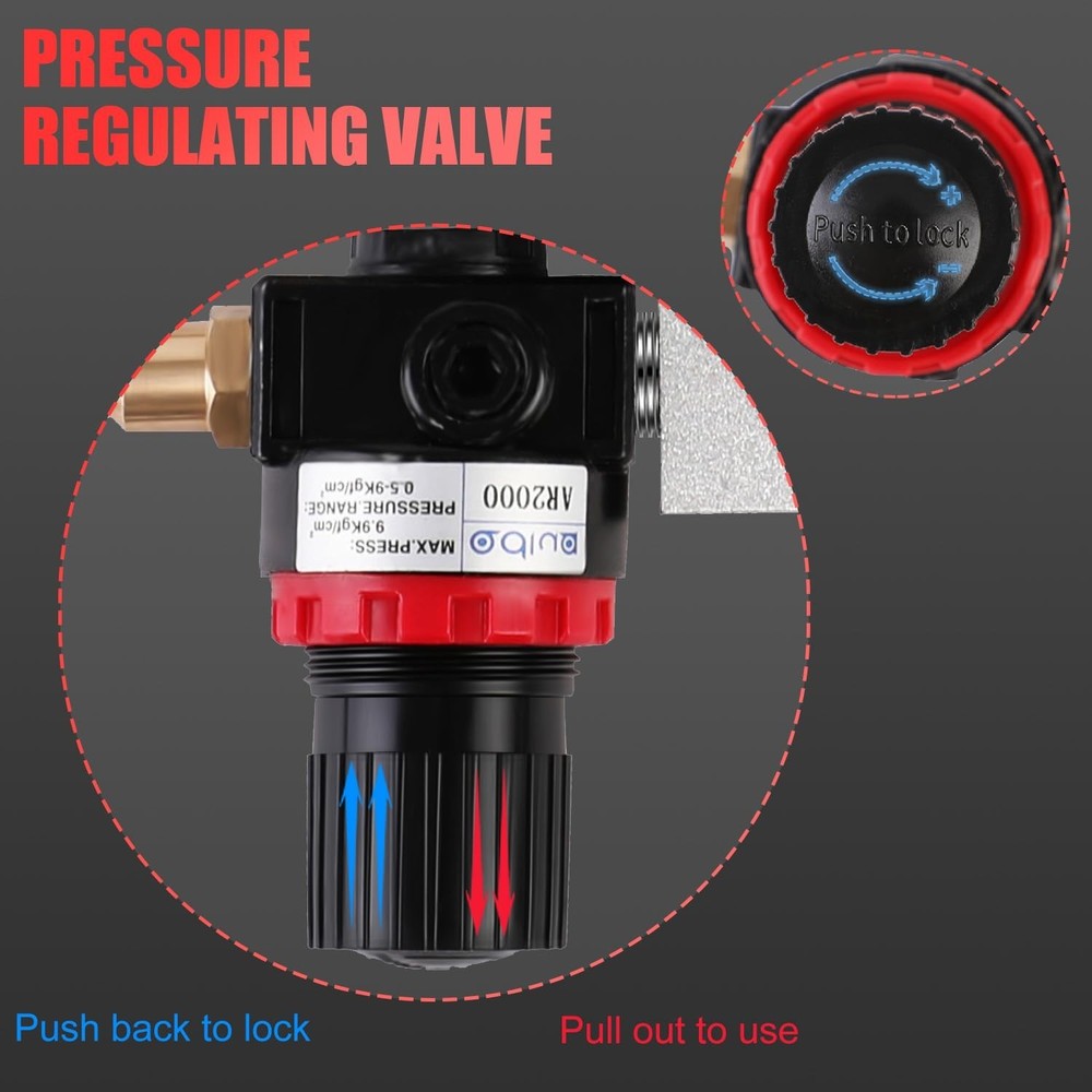 Engine Compression Leakdown Tester with Color-Coded Gauges for Quick Diagnostics