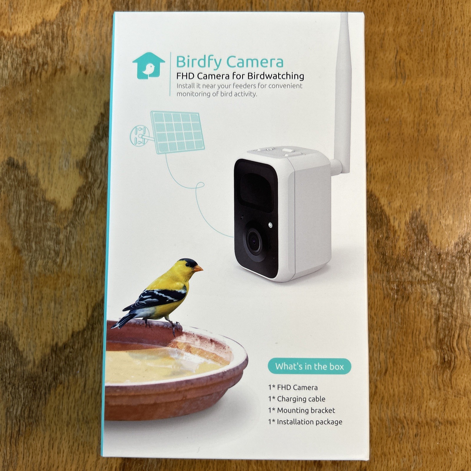 Birdfy Camera Smart Bird Camera Wild Bird Watching  & Recording Video w/ Bracket