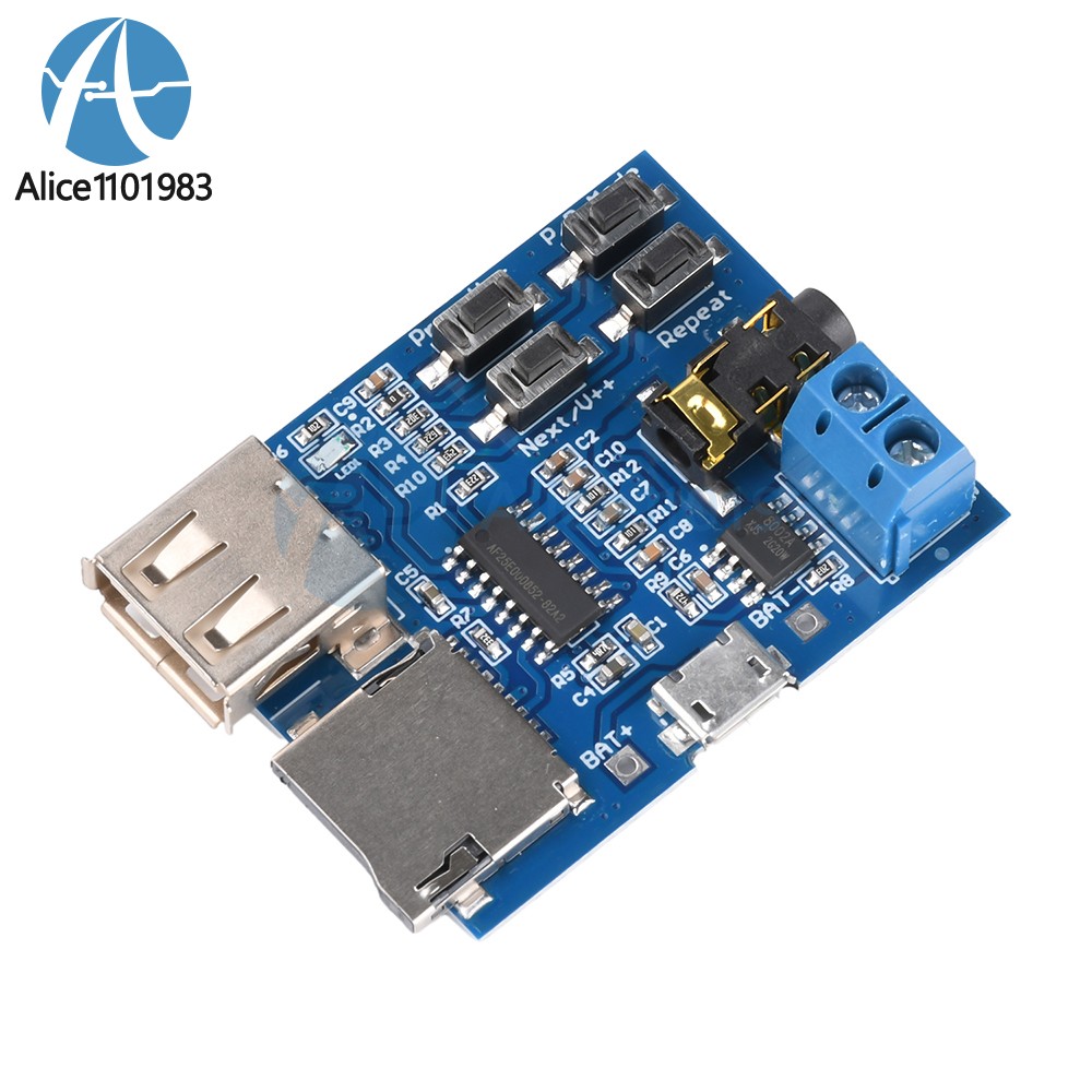 TF Card U Disk MP3 Format Decoder Board Aamplifier Decoding Audio Player Module