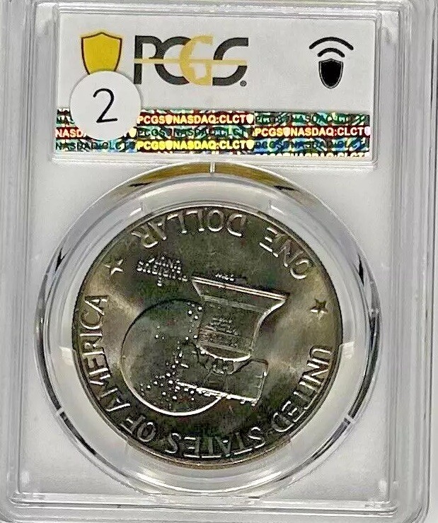1976-P Type 2 PCGS Grades MS65 Eisenhower Ike Dollar