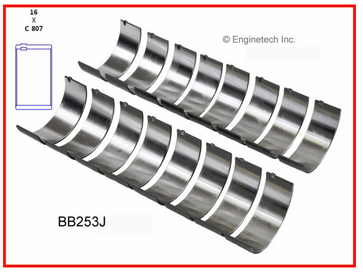Stock Crank Main & Rod Bearings Set for Chevrolet Gen III IV LS 4.8 5.3 6.0 6.2