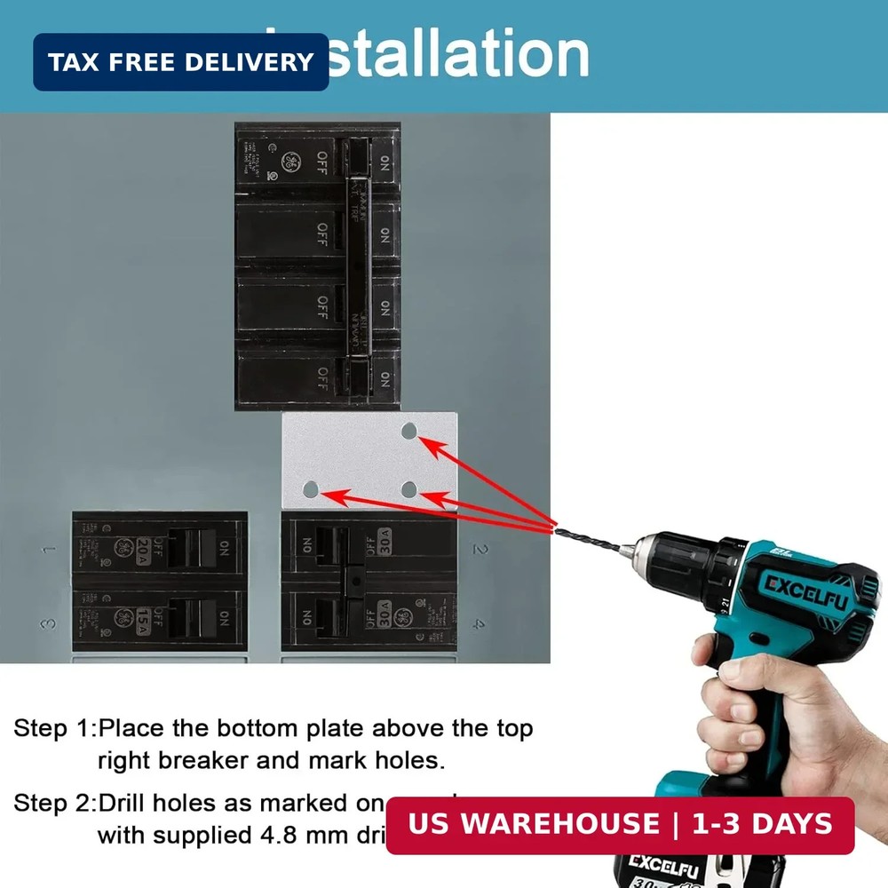 Generator Interlock Kit Compatible with General Electric GE 150 or 200 Amp Panel