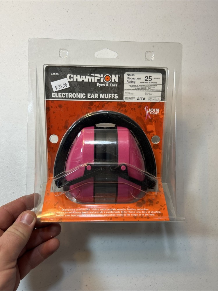NEW Champion Pink Electronic Ear Muffs