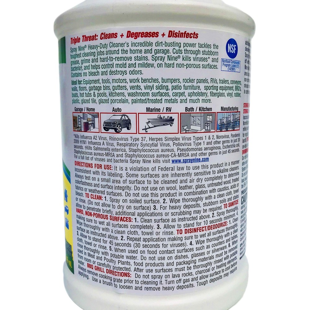 SPRAY NINE HD CLRN 32OZ