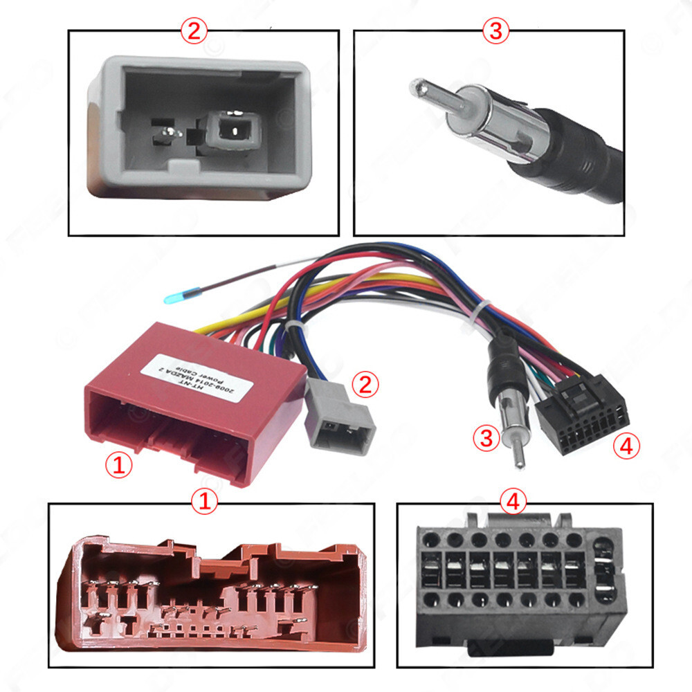 for Mazda Android navigation host power cord,16 pin modified navigation cable