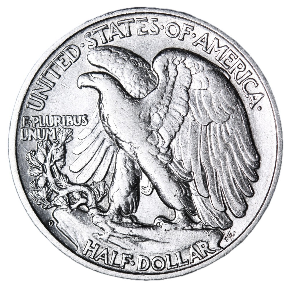 1935-D Walking Liberty Half Dollar In AU Condition