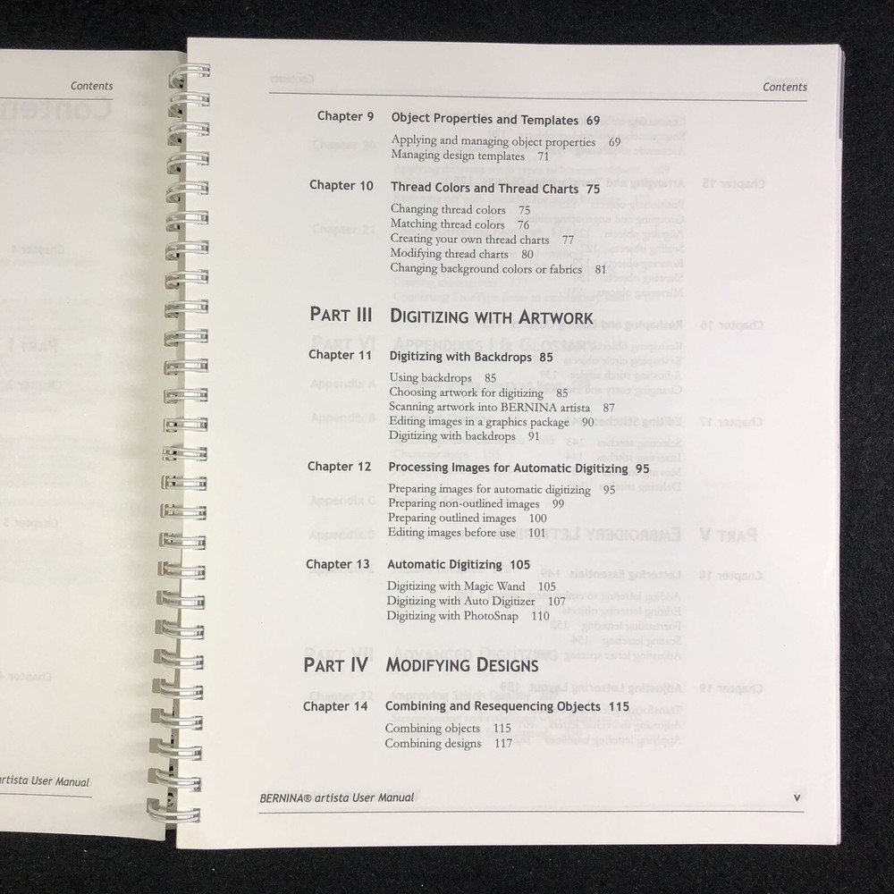 Bernina User manual for Version 4 PC- Embroidery Software Part 2 Advance