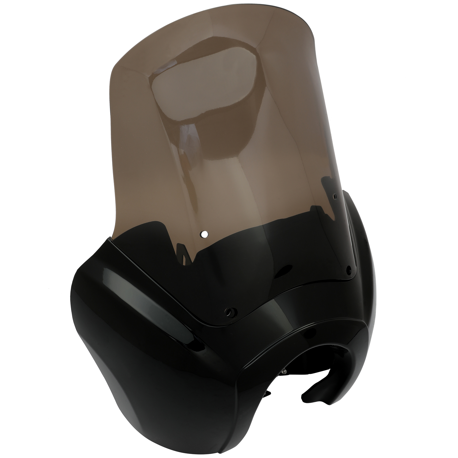 Front Fairing 15'' Smoke Windshield For Harley Dyna Wide Glide Fat Bob T-Sport