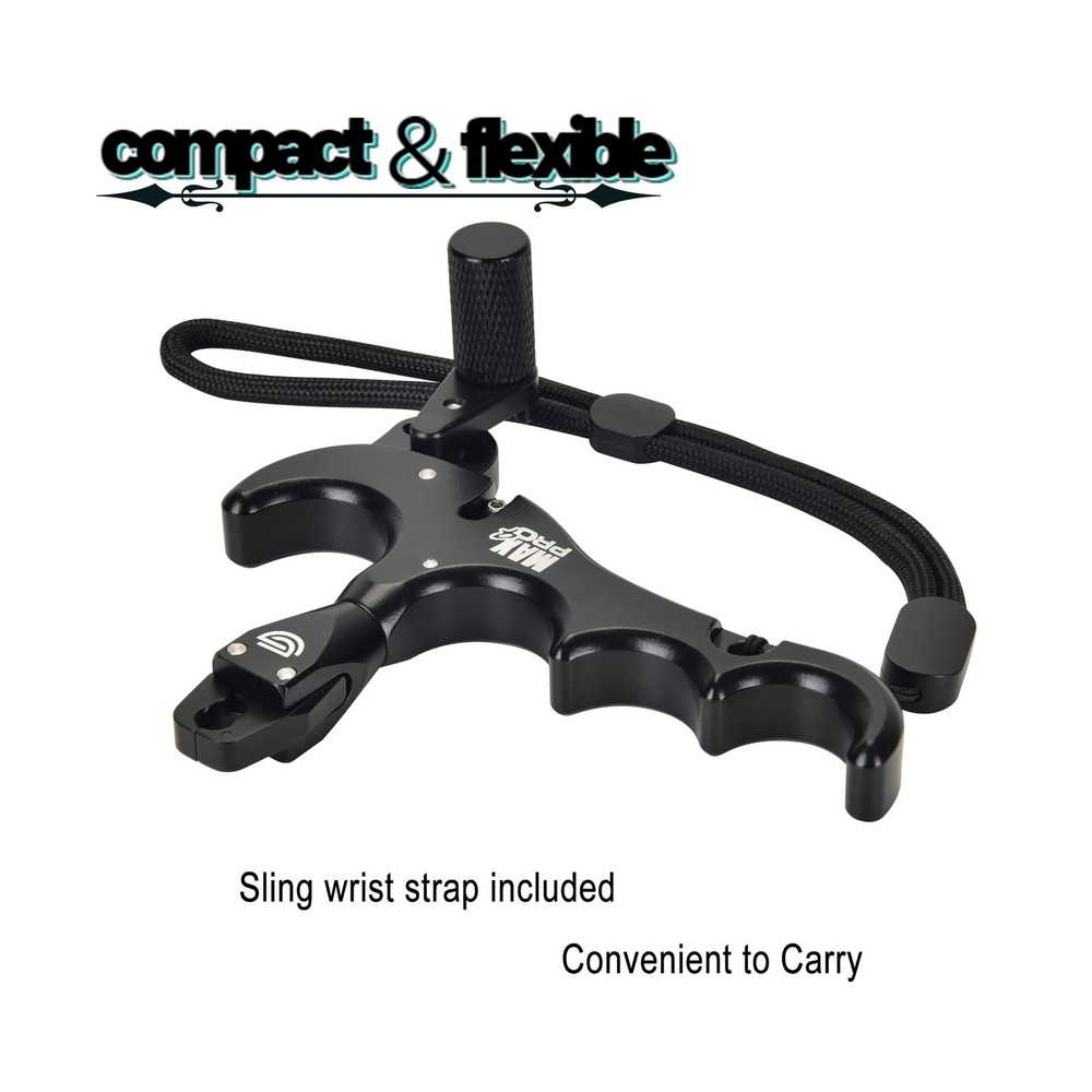 DD Bow Release Archery Release 360° Rotatable Thumb Release for Compound Bo