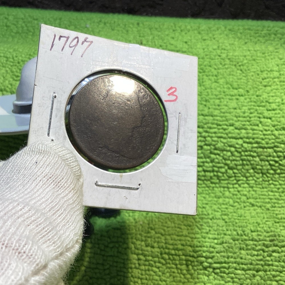 1797 DRAPED BUST LARGE CENT WEAK PARTIAL REVERSE