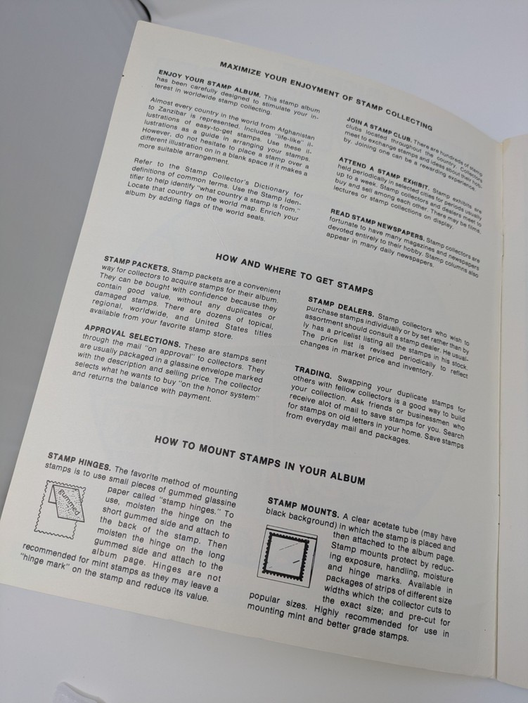 Hygrade , World Wide, & Weekly Reader Postage Stamp Albums - Collectable Book