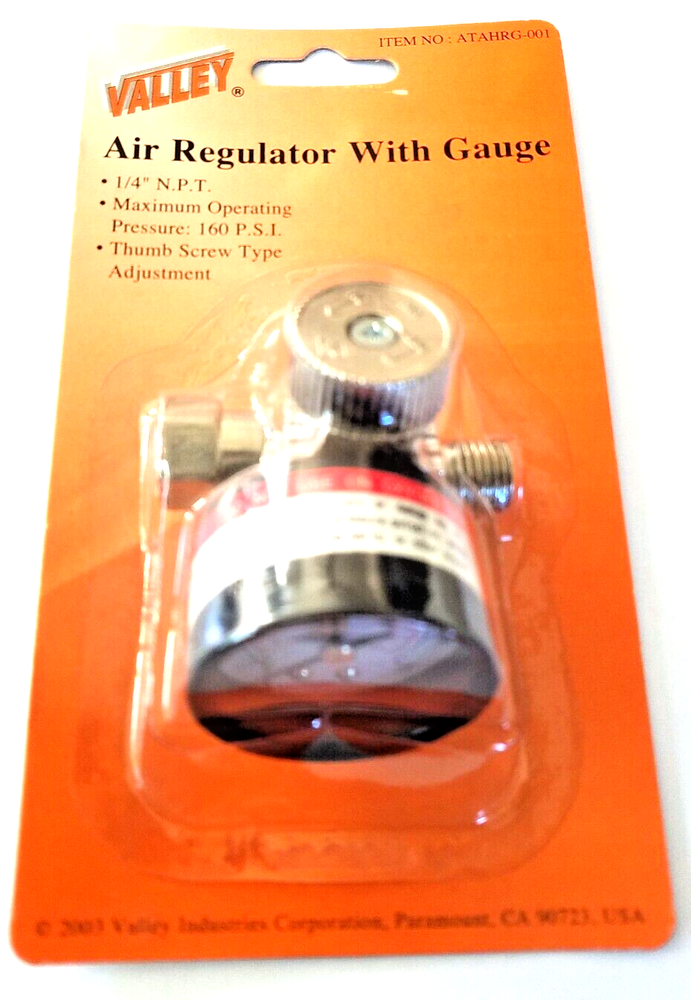 Pneumatic Air Control Compressor Pressure Gauge Regulating Regulator Valve VALEY