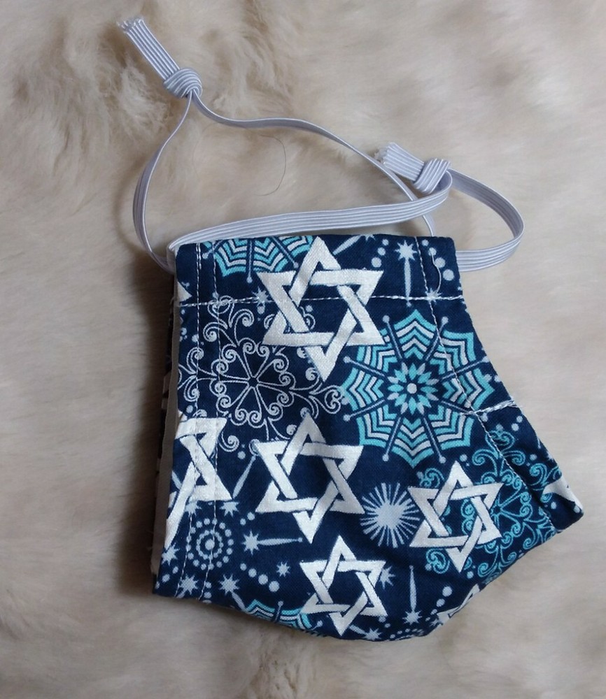 Hanukkah Cotton Face Mask Medium